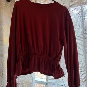 a new day Rich Burgundy Blouse